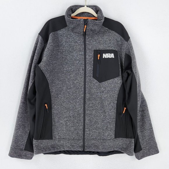 NRA Jackets & Coats Nra Jacket Mens Extra Large Gray Black